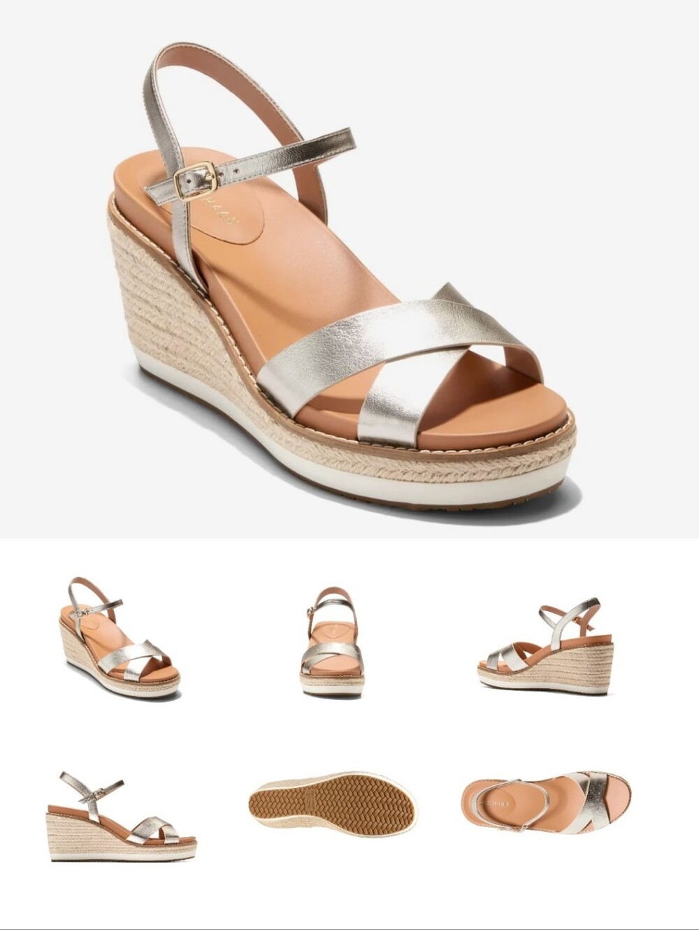 Cole Haan Silvee Wedge Sandal 8.5